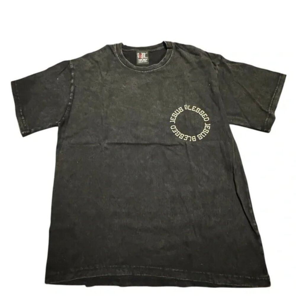 Jesus Blessed Black Graphic T-Shirt